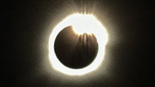 2024 total solar eclipse Watch the moment totality happens in Texas [upl. by Aivad]