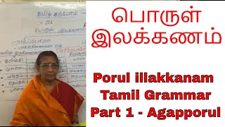 பொருள் இலக்கணம்  Porul illakkanam  part 1  For TNPSC [upl. by Leede]