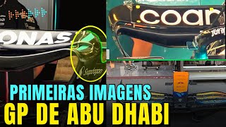 F1 2023  MERCEDES COM NOVA ASA TRASEIRA PINTURA MCLAREN NOVO PÓDIO DO GP DE ABU DHABI [upl. by Isiahi]