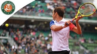 Richard Gasquets Backhand  Shot Analysis 2016  Roland Garros [upl. by Nylak105]