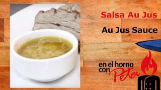 Salsa Au Jus  Receta de salsa para carne [upl. by Nahsad265]