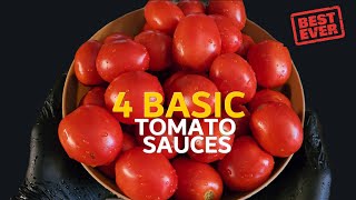 4 Irresistible Tomato Sauce Recipes [upl. by Enyrehtac7]