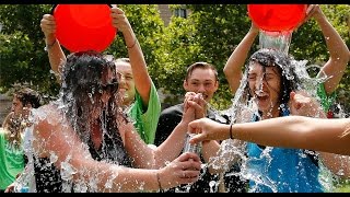 Pete Frates parents lead Boston in mass IceBucketChallenge [upl. by Ekeiram]