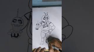 ARTE ENGRACADA FNAF  COMO EU DESENHO A CHICA drawing fivenightsatfreddys speeddrawing chica [upl. by Dnaltroc]