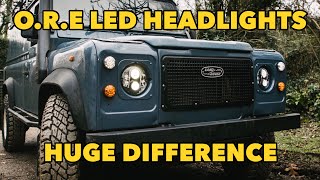 Defender ORE Headlights  Series Light Surrounds Install [upl. by Orsola]