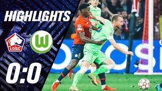 Punktgewinn in Unterzahl  OSC Lille  VfL Wolfsburg Highlights  UEFA Champions League [upl. by Brookner]