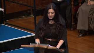 Newcastle University Graduation Address Alison Jefferson 4 December 2013 [upl. by Acirederf]