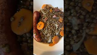 SAUCISSES AUX LENTILLES France Massif Central 🇫🇷 recette foodtiktok food [upl. by Diraf940]