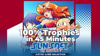 Sunsoft is Back Retro Game Selection  100 Trophies Complete Playthrough [upl. by Yahsed]