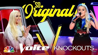 Kyndal Inskeep quotPerforms the Hell Out ofquot Sias quotElastic Heartquot  The Voice Knockouts 2019 [upl. by Kylstra]