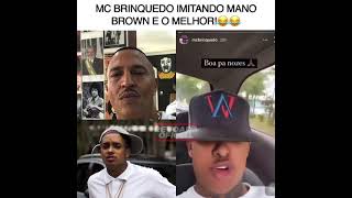 Mc Brinquedo imita Mano Brown dos Racionais Shorts [upl. by Block915]