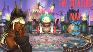 FFXIV DAWNTRAIL  EW Treasure Map Solo as WAR [upl. by Enirolf688]