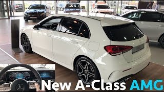 MercedesBenz 2019 New AClass vs old  first in depth review in 4K  AMG line [upl. by Alisa]