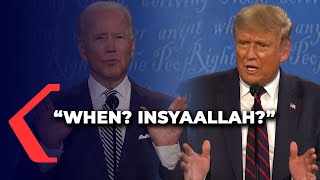 Momen Joe Biden Ucap Insyaallah Sindir Trump di Debat Capres AS [upl. by Sibeal]