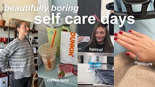 slow self care days  haircut manicures amp shopping [upl. by Happ]