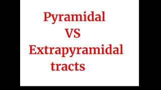 Pyramidal vs Extrapyramidal tracts [upl. by Inalaehon]