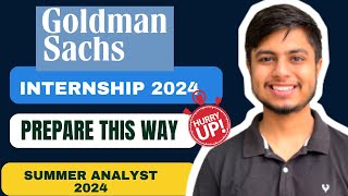 Goldman Sachs Internship 2024  Summer Analyst Program [upl. by Yellas]