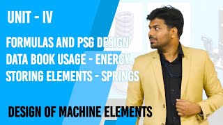 UNIT  4  Formula and Design Procedure  Heliacal leaf spring  Design of machine elements  TAMIL [upl. by Normi]