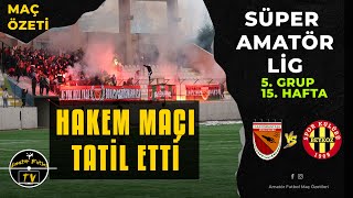 HAKEM MAÇI TATİL ETTİ GAZİOSMANPAŞA  BEYKOZ MAÇI [upl. by Issirk]