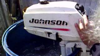 Johnson 35 hp outboard motor 2002r2 stroke dwusuw [upl. by Colette]