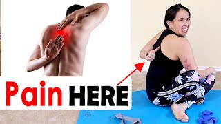 Pain on Mid Back Medial Scapula Pain Follow Along Exercises Program Fix [upl. by Jenni]