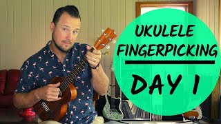 5 Day Series  Ukulele Fingerpicking Patterns  Day 1  Tutorial  Play Along [upl. by Nhaj462]