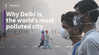 Record levels of toxic air make Delhi world’s most polluted city [upl. by Rodge]