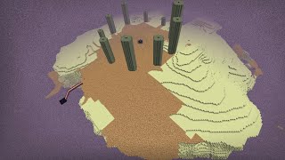 Placing a lot of glowstone under the island  End Project Minecraft Shroom World [upl. by Pierette]