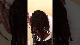 My wife washing her dreadlocks at home [upl. by Aspasia]