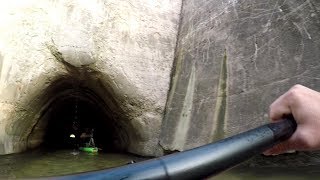 Twin Creek dam kayaking and smallmouth fishing kayaking thru Twin Creek dam [upl. by Cinom480]