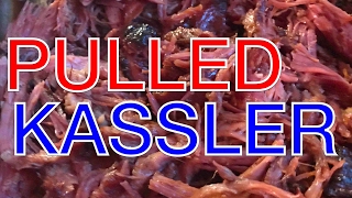 Pulled Kassler vom Gasgrill grillen  Klaus grillt [upl. by Podvin]