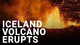 Volcano erupts in Iceland for the fifth time [upl. by Babbette]