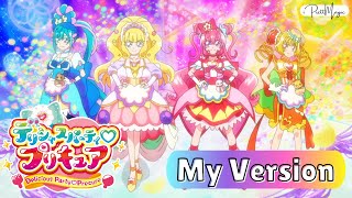 1080p Delicious Party♡Precure Group Transformation 2 My Version [upl. by Malchy]