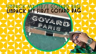 Unpack Unboxing แกะกล่อง Goyard Belvedere PM Bag Greed Colour [upl. by Tedd]