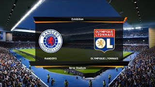 Rangers vs Lyon  Ibrox Stadium  202122 UEFA Europa League  PES 2021 [upl. by Yesmar900]