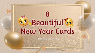 8 New Year Card Ideas  Happy New Year Greeting Cards Making  How to Make New Year Card  Handmade [upl. by Giuliana]