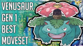 Venusaur Gen 1 Best Moveset  Venusaur Best Moveset Pokemon Red Blue Yellow Version Guide [upl. by Nomyad410]