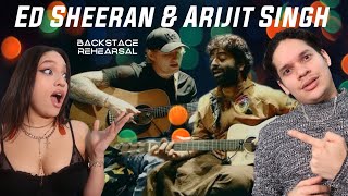 The WORLD needs more artists like them Waleska amp Efra react to Arijit Singh amp Ed Sheeran REHEARSALS [upl. by Kosiur]