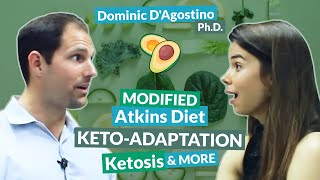 Dominic DAgostino PhD on Modified Atkins Diet KetoAdaptation Ketosis amp More [upl. by Yblok]