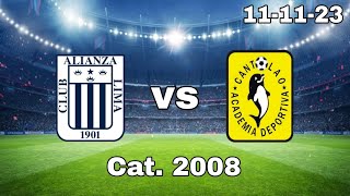 Fecha 11 Hexagonal Final Federación Oro 2023  Alianza Lima vs Cantolao  Sub 15 Cat 2008 [upl. by Kotick395]