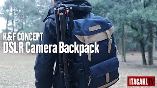 低価格でカジュアルなカメラバックのレビュー｜KampF Concept DSLRSLR Camera Backpack [upl. by Yawnoc]