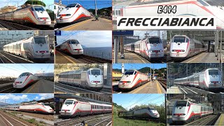 Cala il sipario sulle E414 in livrea Frecciabianca  Compilation [upl. by Akimat900]