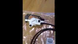 shimano hydralic disc brake BRM445 unboxing [upl. by Eniamzaj]