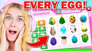 Hatching EVERY Egg In Adopt Me Roblox [upl. by Eiramyma]