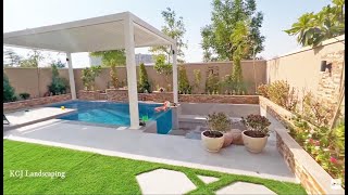 Swimming Pool amp Landscaping Project  Serena Bella Casa Townhouses Dubai  KCJ Landscaping [upl. by Aramad107]