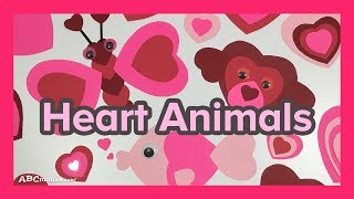 Valentines Day Art Activity Heart Animals by ABCmousecom [upl. by Eener]