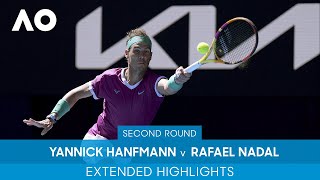 Yannick Hanfmann v Rafael Nadal Extended Highlights 2R  Australian Open 2022 [upl. by Cristiano42]