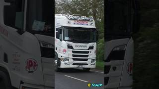 SCANIA R450  JP Parkinson Transport  Truckfest Lincoln arrivals [upl. by Enerak]