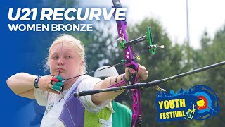 Recurve Under 21 Women Bronze  Youth Festival 2024 [upl. by Erbas]