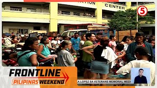 Libulibong pamilya nasa evacuation center matapos ang sunog sa Tondo  Frontline Weekend [upl. by Hsara]